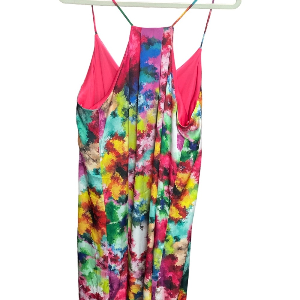 Anthropologie Nicole Miller Watercolor Maxi EEUC Size XL - Picture 3 of 4